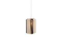Hanging lamp Ø30x46 cm KOZANA cream+dark brown