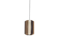 Hanging lamp Ø30x46 cm KOZANA brown+cream+dark brown
