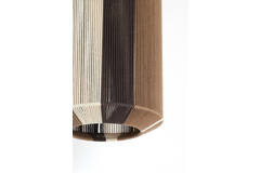 Hanging lamp Ø30x46 cm KOZANA brown+cream+dark brown