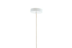 Hanglamp Ø36x43 cm KOZANA crème+donker bruin