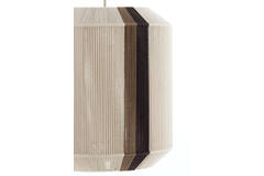 Hanglamp Ø36x43 cm KOZANA crème+donker bruin