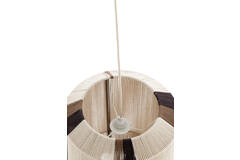 Hanglamp Ø36x43 cm KOZANA crème+donker bruin
