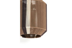 Hanging lamp Ø36x43 cm KOZANA brown+cream+dark brown