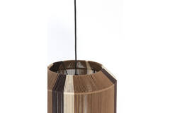 Hanging lamp Ø36x43 cm KOZANA brown+cream+dark brown