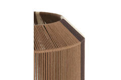 Hanging lamp Ø36x43 cm KOZANA brown+cream+dark brown