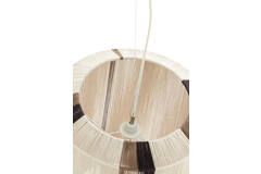 Hanging lamp Ø48x55 cm KOZANA cream+dark brown