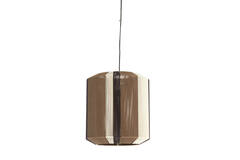 Hanging lamp Ø48x55 cm KOZANA brown+cream+dark brown