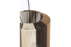 Hanging lamp Ø48x55 cm KOZANA brown+cream+dark brown