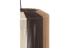 Hanging lamp Ø48x55 cm KOZANA brown+cream+dark brown