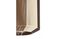 Hanging lamp Ø48x55 cm KOZANA brown+cream+dark brown