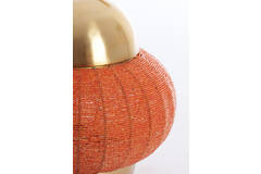 Hanglamp Ø33x38 cm CETARA kralen oranje+brons