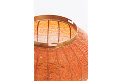Hanglamp Ø33x38 cm CETARA kralen oranje+brons
