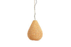 Hanglamp Ø31x39 cm KABINDA kralen naturel