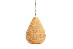 Hanglamp Ø40x51 cm KABINDA kralen naturel