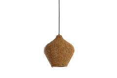 Hanglamp Ø28x30 cm KALENGA kralen naturel