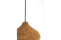 Hanglamp Ø28x30 cm KALENGA kralen naturel