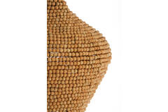 Hanglamp Ø28x30 cm KALENGA kralen naturel