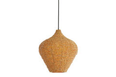 Hanglamp Ø36x41 cm KALENGA kralen naturel