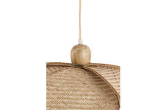 Hanglamp Ø48x29 cm LAVRIO webbing naturel+hout