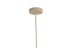 Hanging lamp Ø60,5x30,5 cm LAVRIO webbing natural+wood