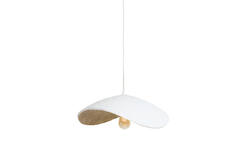Hanging lamp 53x43x18 cm LONIA cream+antique bronze