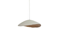 Lámpara colgante 71x53,5x23 cm LONIA crema+bronce antiguo