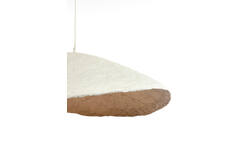 Lámpara colgante 71x53,5x23 cm LONIA crema+bronce antiguo