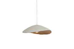 Lámpara colgante 71x53,5x23 cm LONIA crema+bronce antiguo