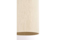 Hanging lamp Ø22x41,5 cm DANIA wood print natural+rope cream