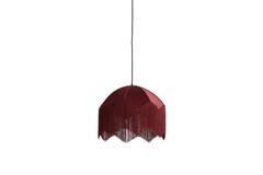 Hanging lamp Ø40x33 cm MALACIA velvet burgundy