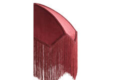 Hanging lamp Ø40x33 cm MALACIA velvet burgundy