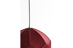 Hanging lamp Ø40x33 cm MALACIA velvet burgundy