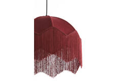 Hanging lamp Ø40x33 cm MALACIA velvet burgundy