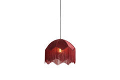 Hanging lamp Ø40x33 cm MALACIA velvet burgundy
