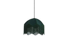 Hanging lamp Ø40x33 cm MALACIA velvet green