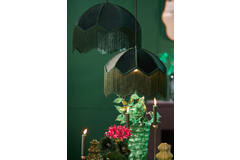 Hanging lamp Ø40x33 cm MALACIA velvet green