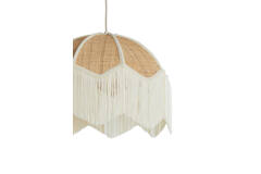 Hanglamp Ø40x33 cm MALACIA raffia naturel+crème