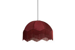Hanglamp Ø50x38 cm MALACIA velvet bordeaux
