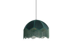 Hanglamp Ø50x38 cm MALACIA velvet groen