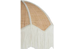 Hanging lamp Ø50x38 cm MALACIA raffia natural+cream