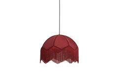 Hanging lamp Ø60x41 cm MALACIA velvet burgundy