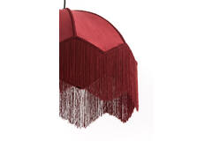 Hanging lamp Ø60x41 cm MALACIA velvet burgundy