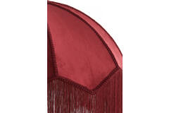 Hanging lamp Ø60x41 cm MALACIA velvet burgundy