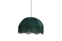 Hanglamp Ø60x41 cm MALACIA velvet groen