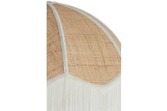 Hanglamp Ø60x41 cm MALACIA raffia naturel+crème