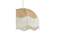 Hanglamp Ø60x41 cm MALACIA raffia naturel+crème