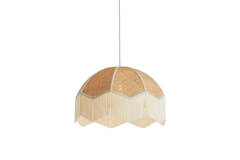 Hanglamp Ø60x41 cm MALACIA raffia naturel+crème
