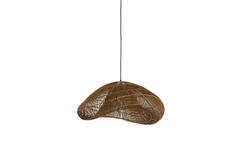 Hanglamp 65x64x30,5 cm JANZUR rotan donker bruin
