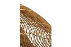 Hanglamp 65x64x30,5 cm JANZUR rotan donker bruin