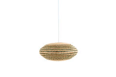 Hanging lamp Ø59,5x28 cm TAWELA rattan natural+green
